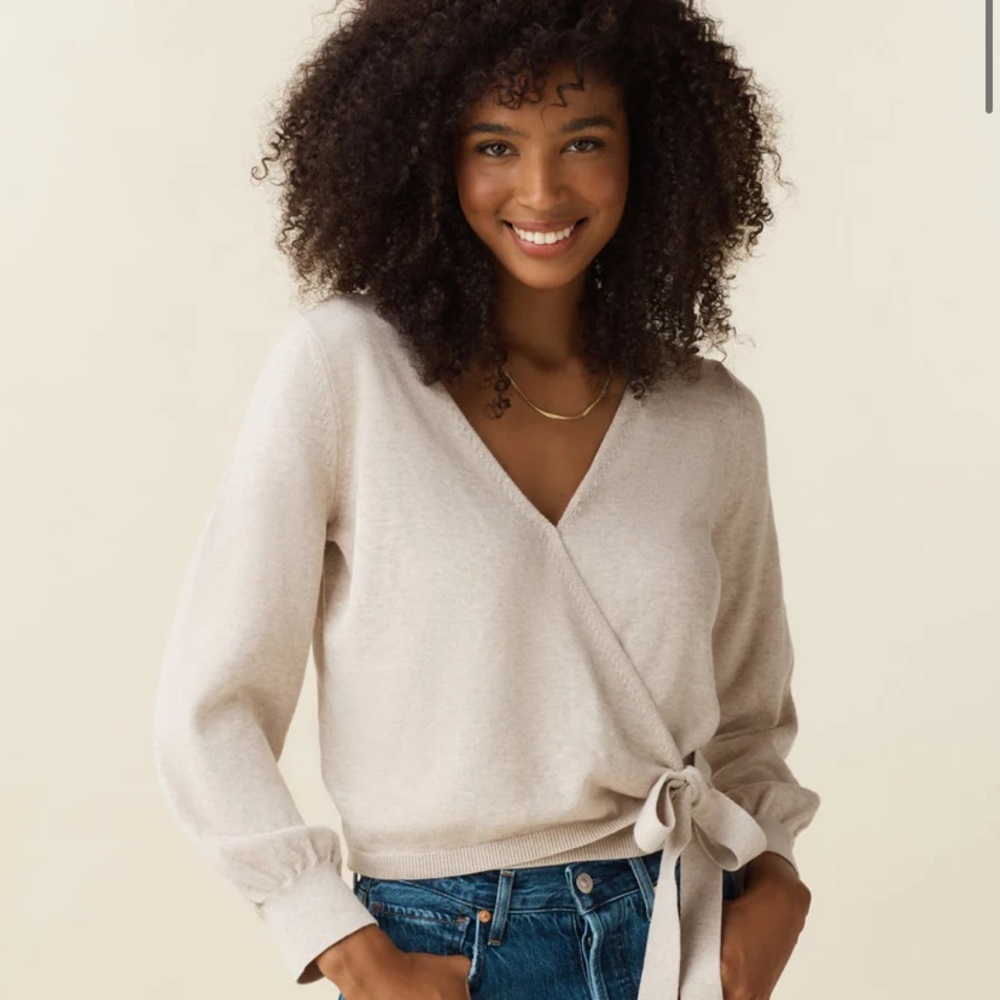 The Classic Wrap Sweater